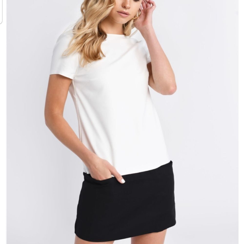 Ivory and black dress 
